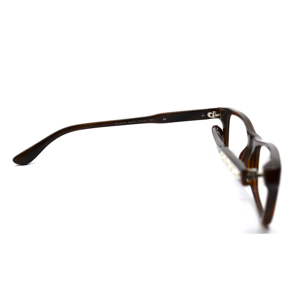 RALPH LAUREN RL 6115 5472 BROWN HORN AUTHENTIC EYEGLASSES FRAME - Picture 8 of 12
